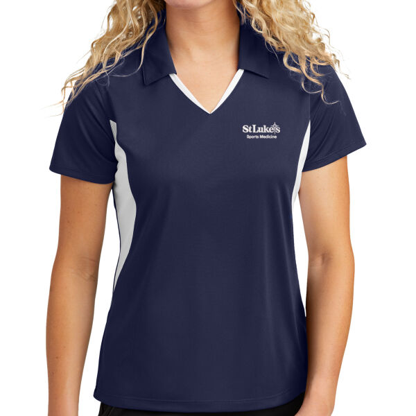 Ladies Side Blocked Micropique Sport Wick ® Polo Thumbnail
