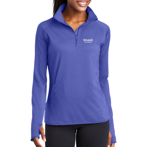 Ladies Sport Wick ® Stretch 1/4 Zip Pullover Thumbnail